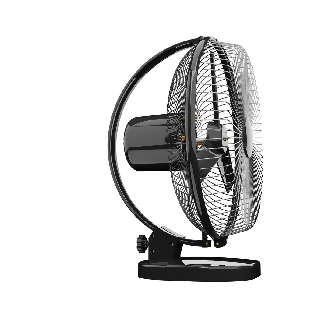 Garo Personal Fan - Chrome Black