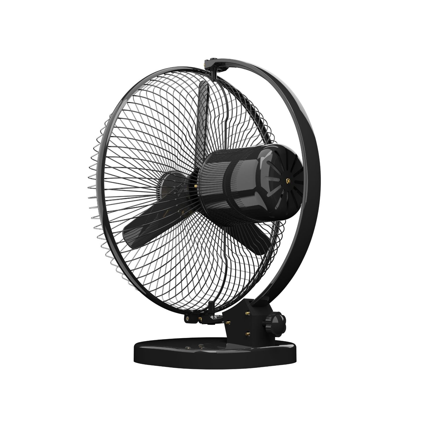 Garo Personal Fan - Chrome Black